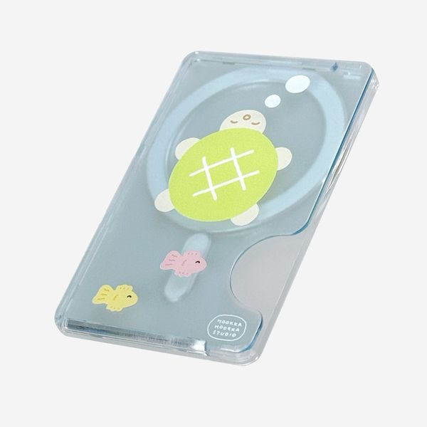 [HOOKKA HOOKKA STUDIO] MagSafe カードホルダー [海の中のカメ]