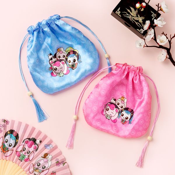 [Teenieping] Hachu Life_Traditional String Pouch 2type