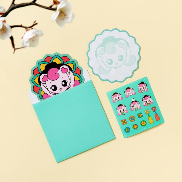 [Teenieping] ハチュ生活 丹青カードセット 3種