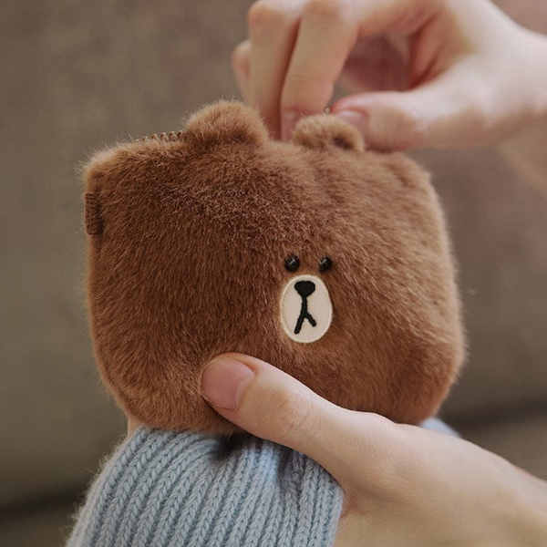 LINE FRIENDS_24 BR_抱抱棕 卡包