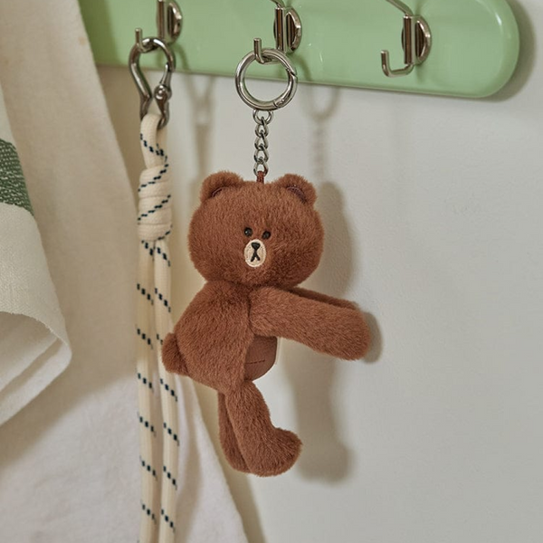 LINE FRIENDS_25_BR_抱抱棕_抱抱钥匙扣