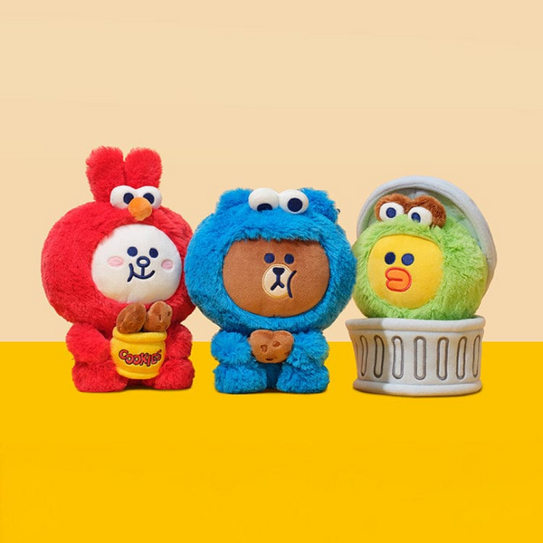 [LINE FRIENDS] 25_LF X SST Sitting Plush_M (3 Types)