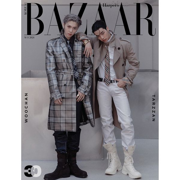 [杂志] [26-04-24] HARPER'S BAZAAR 2026.05 A Type (封面 : ALLDAY PROJECT : TARZZAN & WOOCHAN / 内页 : KIM CHAEWON 8p, Hwang Minhyun 8p, KARINA 13p, TARZZAN & WOOCHAN 20p, YUNA 8p)