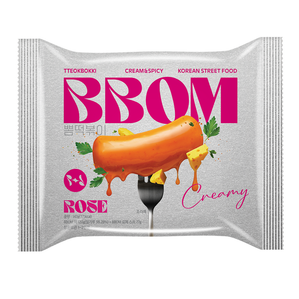 [BBOM] 뽐떡볶이 파우치 로제 147g
