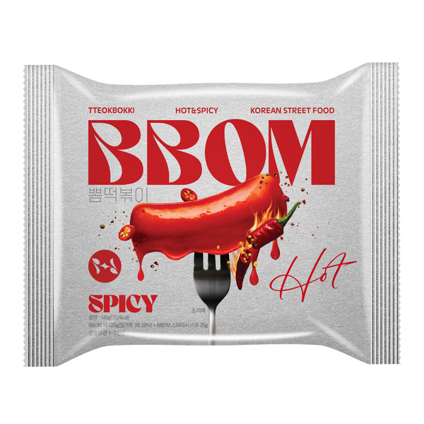 [BBOM] 뽐떡볶이 파우치 스파이시 145g