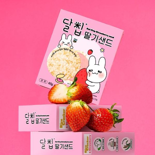 [달칩] 딸기샌드 48g (4개입)