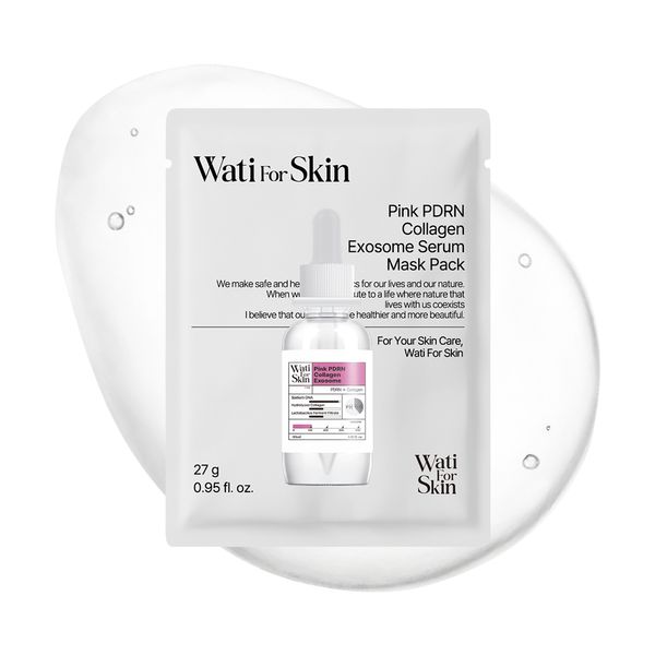 [Wati For Skin] Pink PDRN Collagen Exosome Serum Mask Pack 27g*10ea