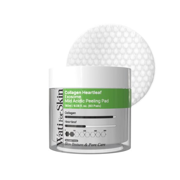 [Wati For Skin] Collagen Heartleaf Exosome Mild Acidic Peeling Pad (60p)