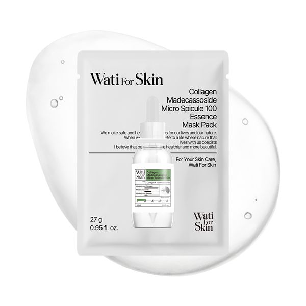 [Wati For Skin] Collagen Madecassoside Micro Spicule 100 Essence Mask Pack 27g*10ea