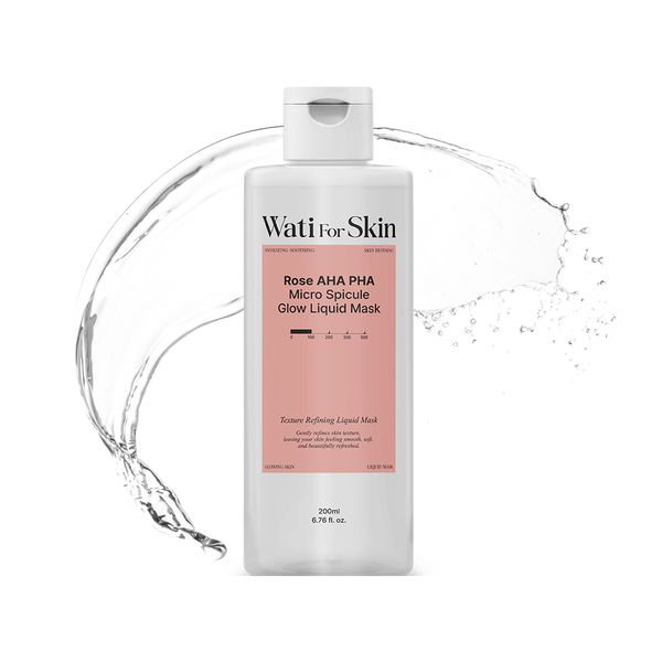 [Wati For Skin] Rose AHA PHA Micro Spicule Glow Liquid Mask 200ml