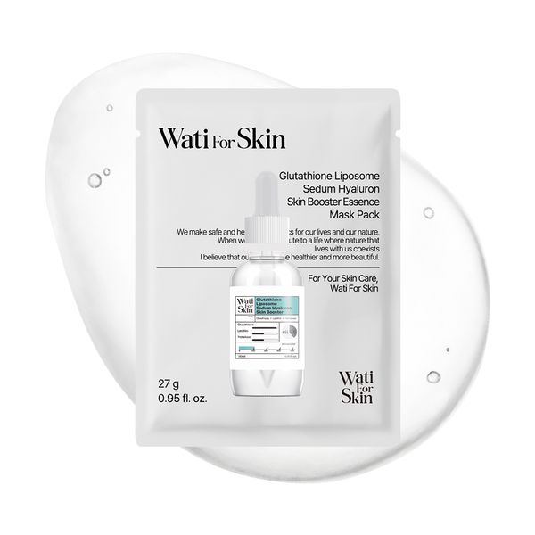 [Wati For Skin] Glutathione Liposome Sedum Hyaluron Skin Booster Essence Mask Pack 27g*10ea
