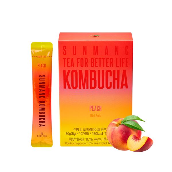 [SUNMANC KOMBUCHA] 10 STICKS PEACH