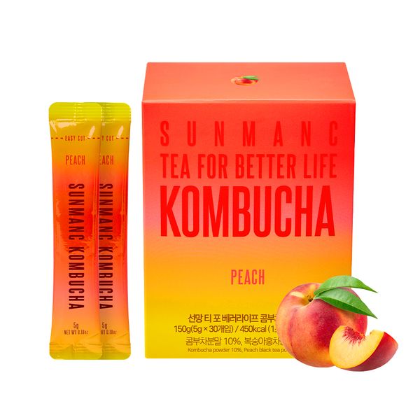 [SUNMANC KOMBUCHA] 30 STICKS PEACH