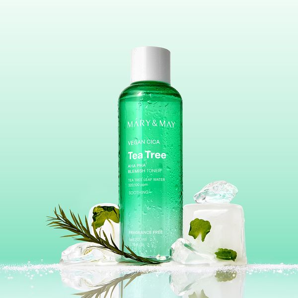 [Mary&May] Vegan CICA Tea Tree AHA PHA Blemish Toner 200ml