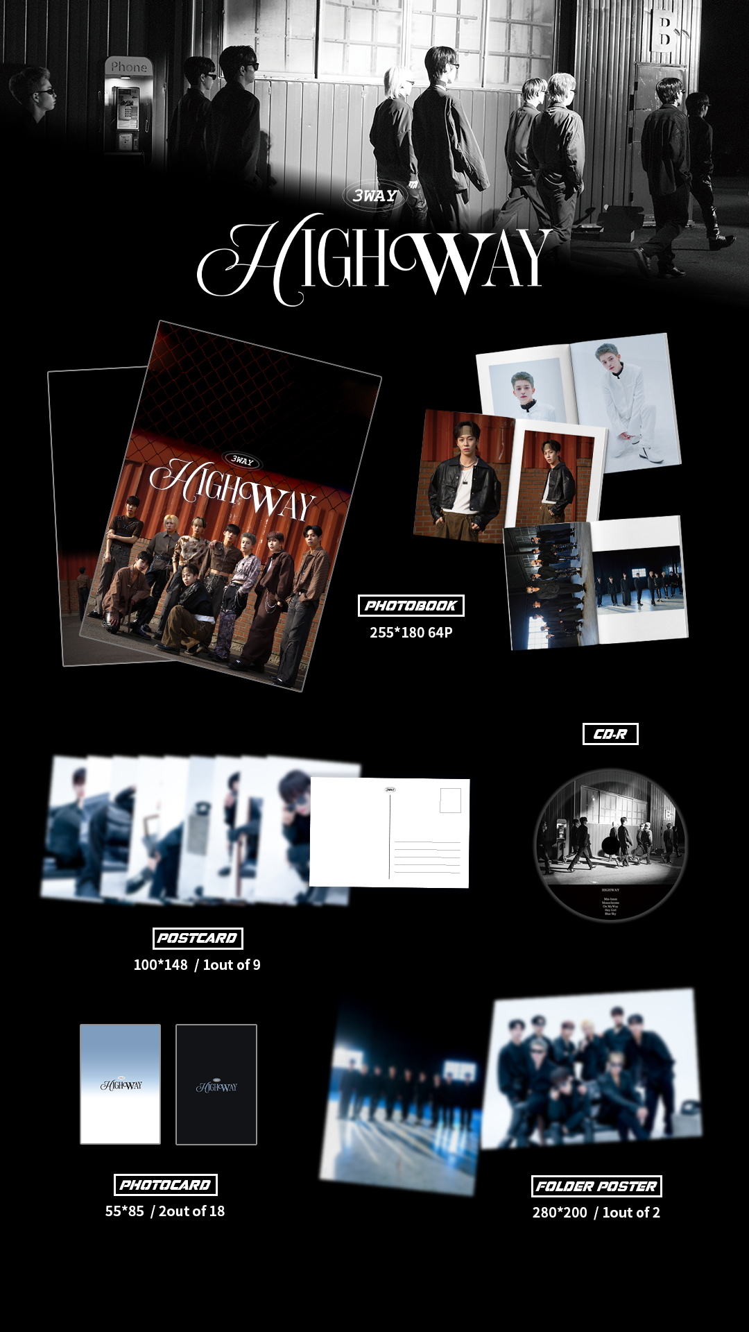 jp.ktown4u.com : 3WAY - Album [HIGHWAY]