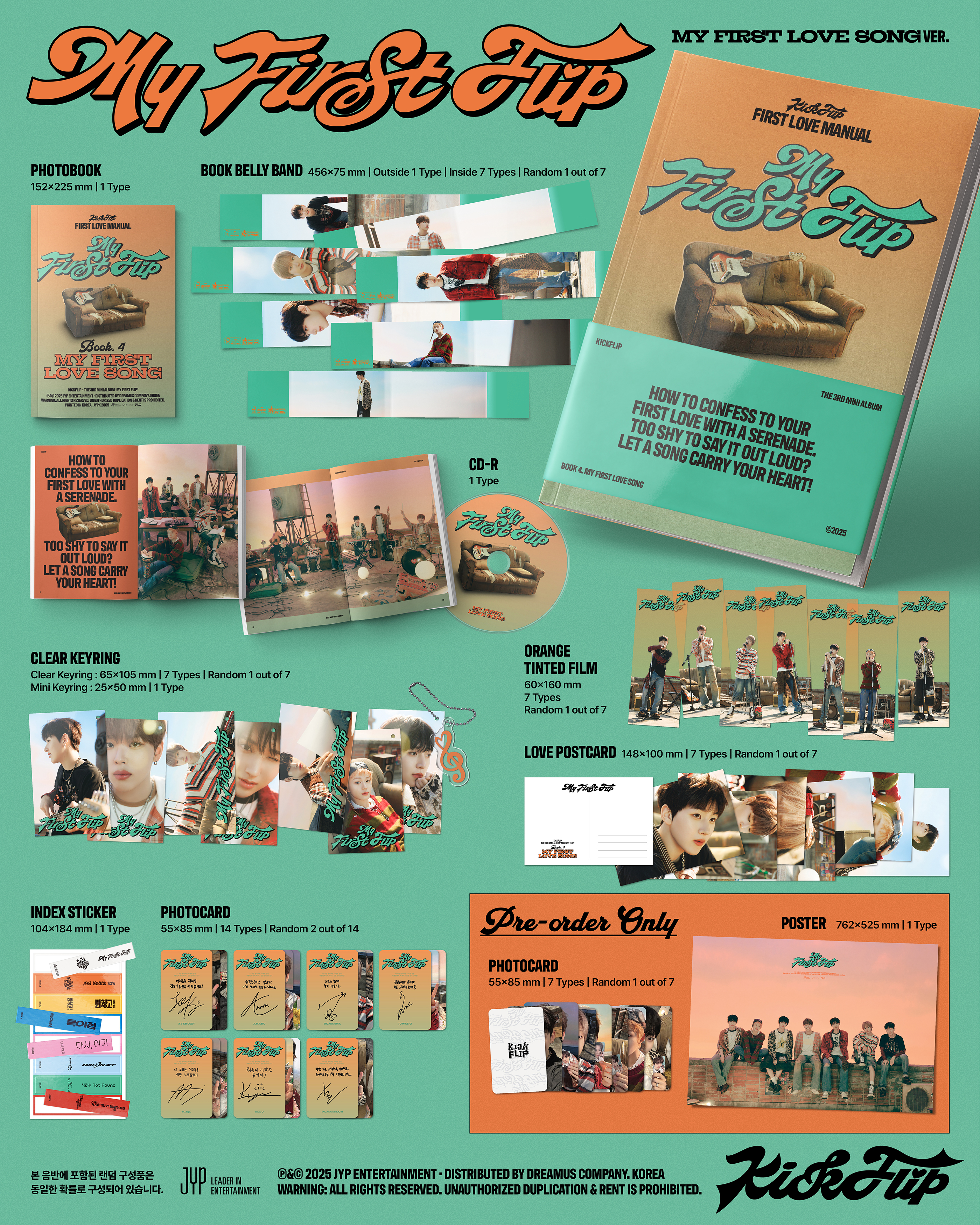 jp.ktown4u.com : [3CD セット] KickFlip - ミニアルバム3集 [My First