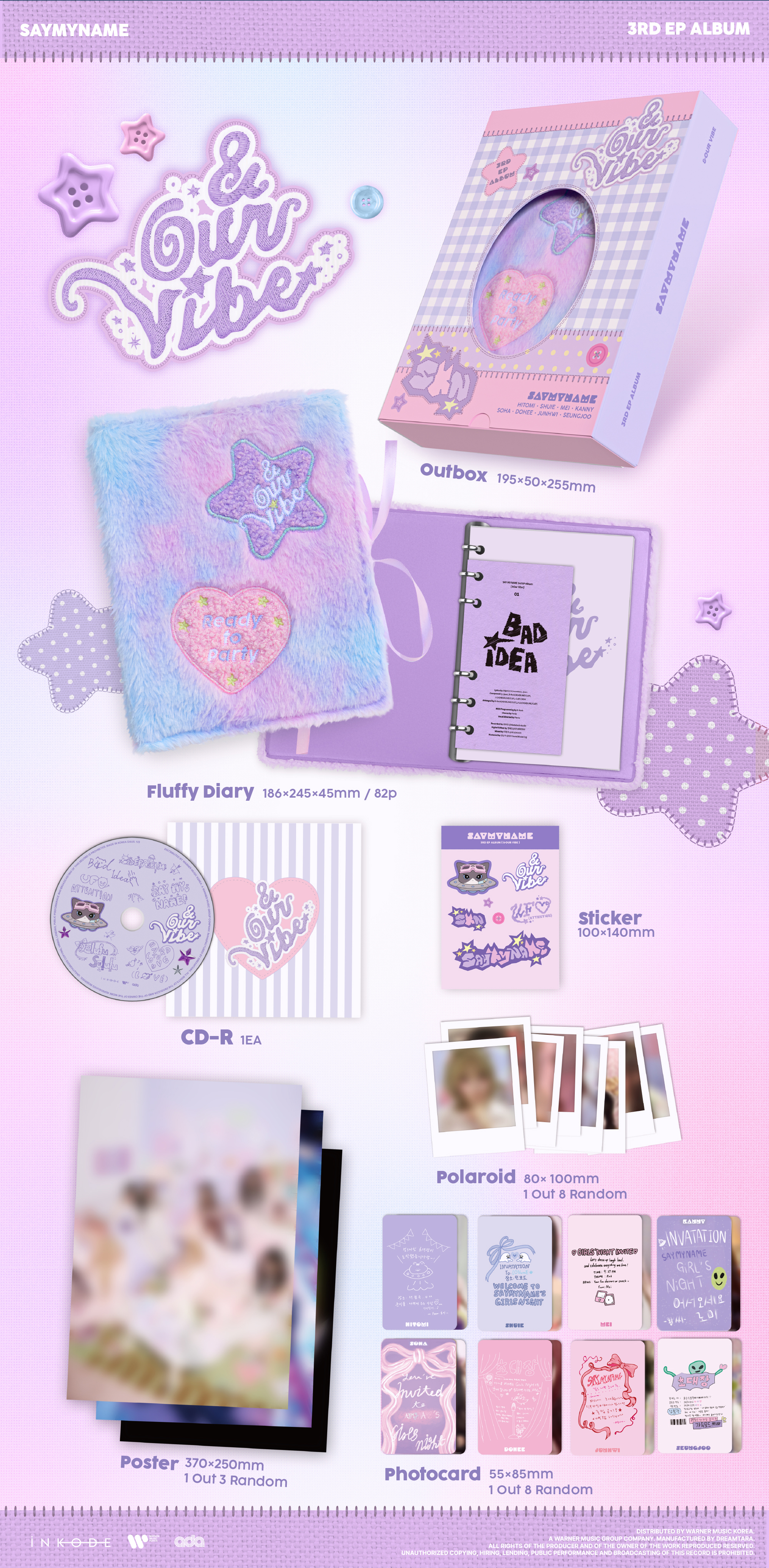 jp.ktown4u.com : SAY MY NAME - EP アルバム3集 [&Our Vibe] (Our