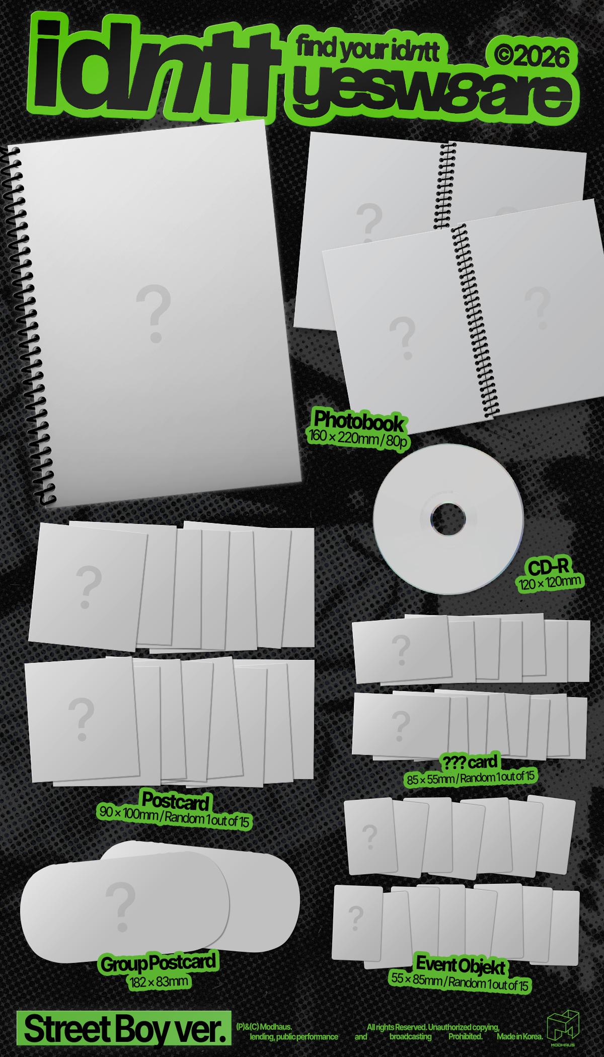 jp.ktown4u.com : [2CD セット] idntt - ミニアルバム [yesweare]