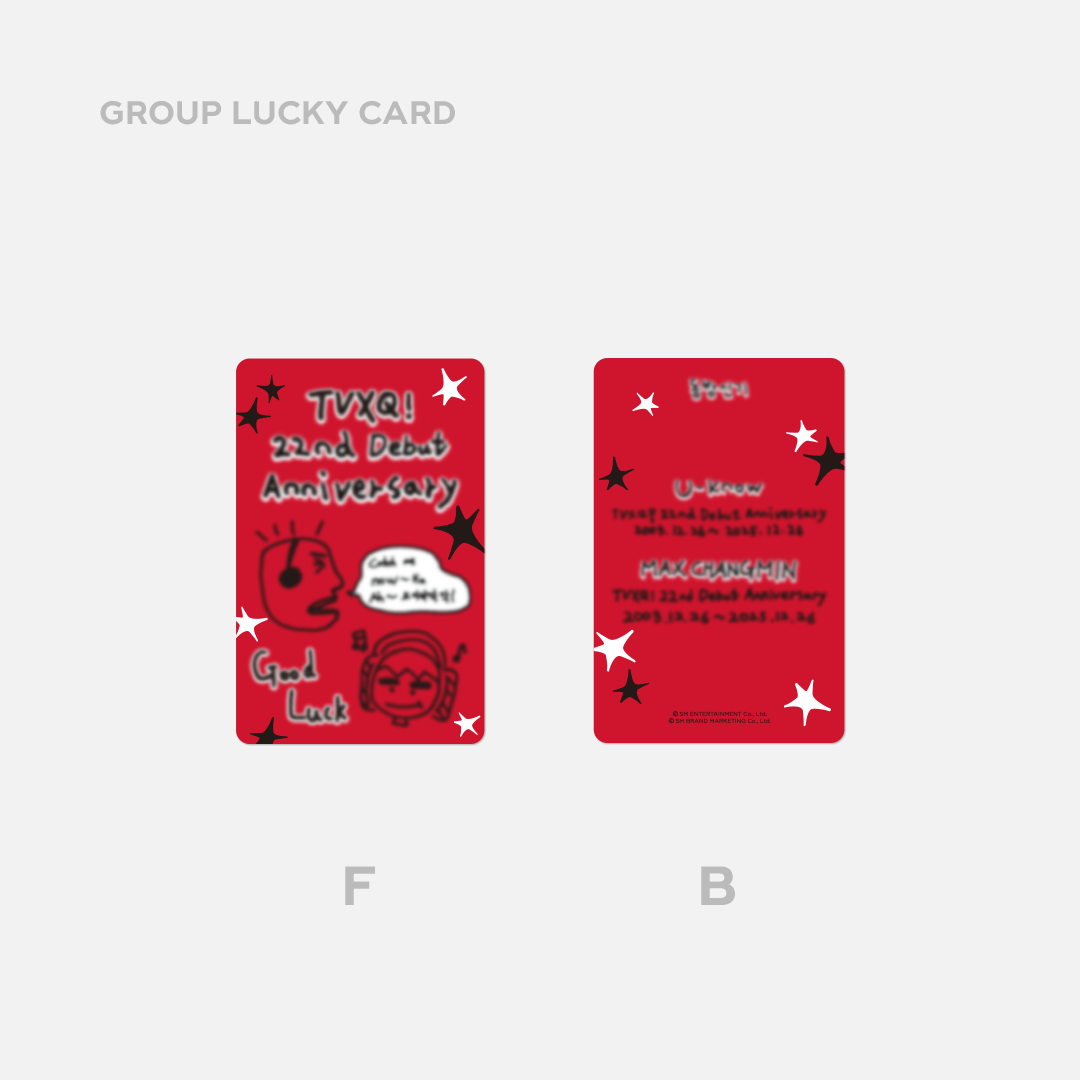 東方神起 レア  カード jp.ktown4u.com : fanclub item_TVXQ! - [22ND ANNIVERSARY MD] LUCKY