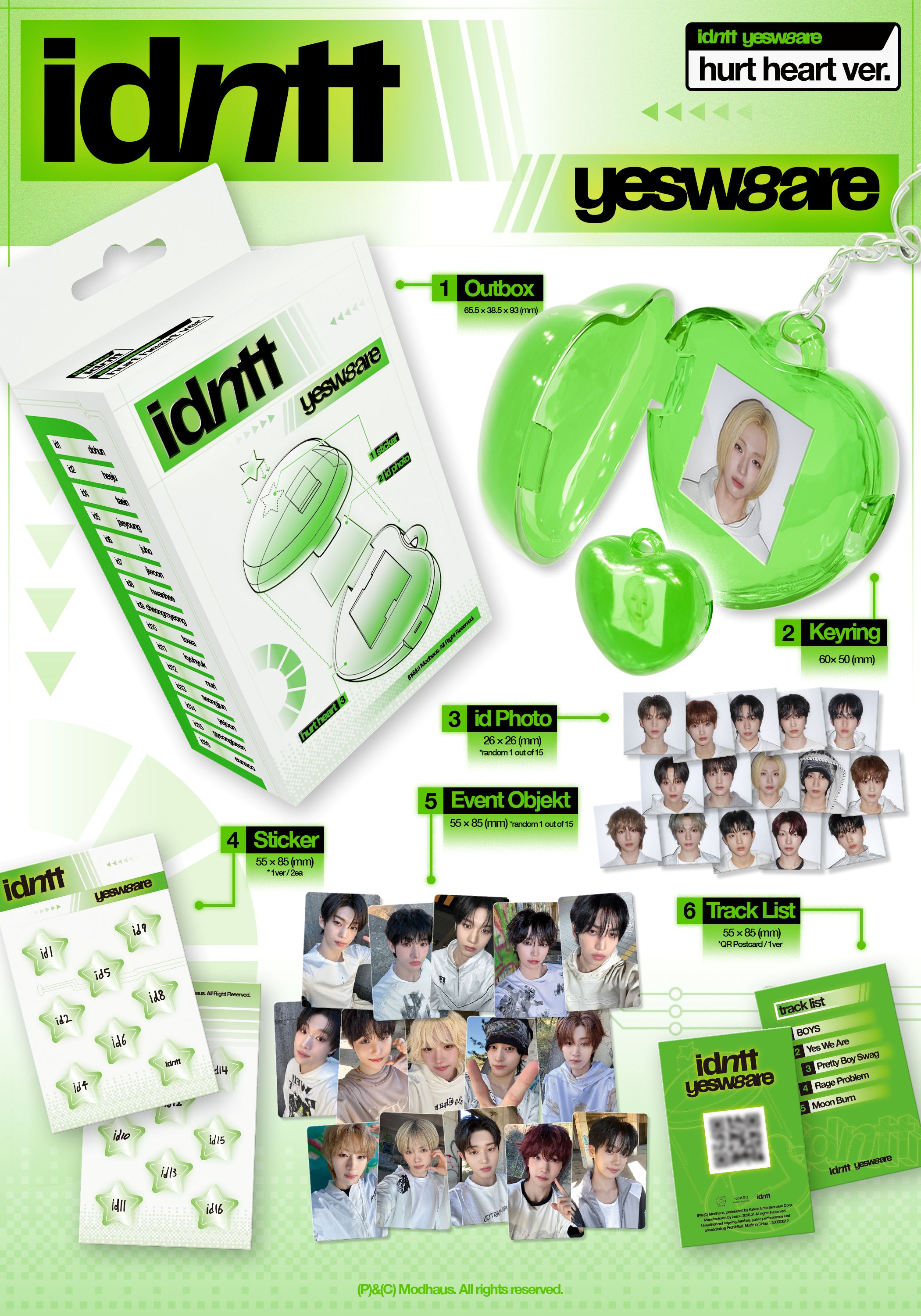 ktown4u.com : idntt - Mini Album [yesweare] (hurt heart Ver
