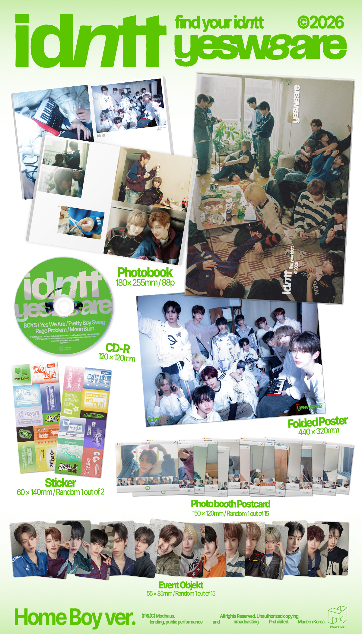 jp.ktown4u.com : [2CD セット] idntt - ミニアルバム [yesweare]