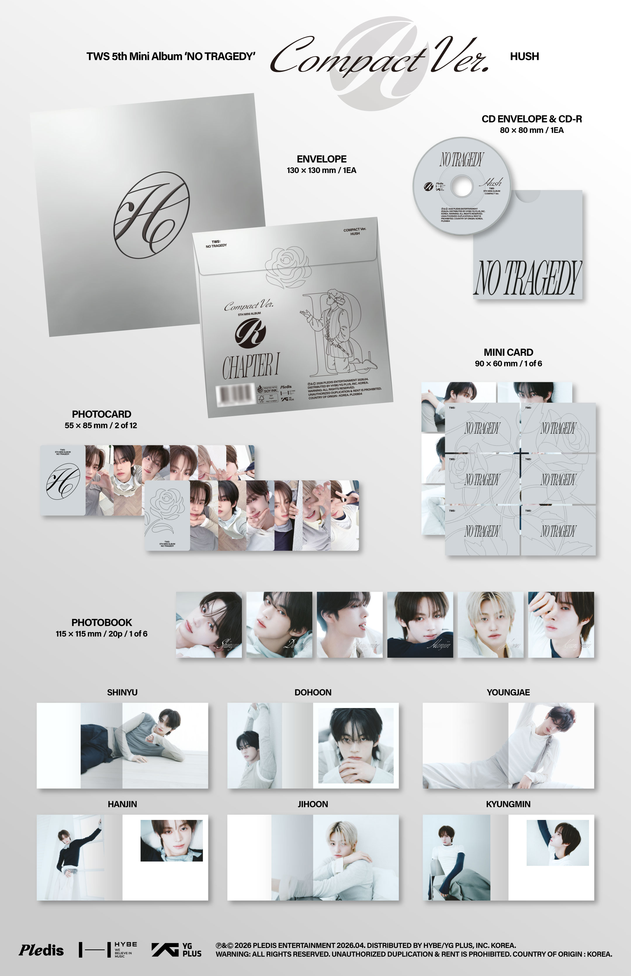 ktown4u.com : [6CD SET] TWS - 5th Mini Album 'NO TRAGEDY' COMPACT Ver ...