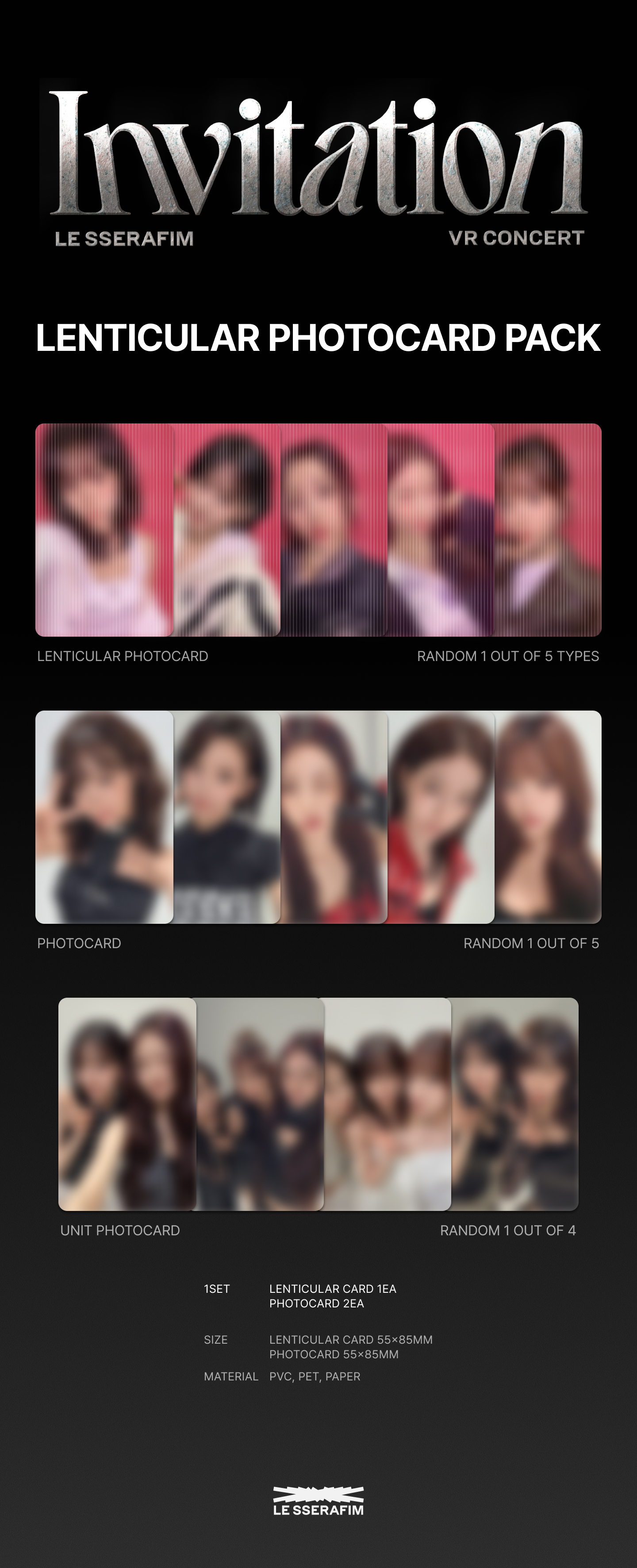ktown4u.com : LE SSERAFIM - [[Invitation] VR CONCERT] Lenticular