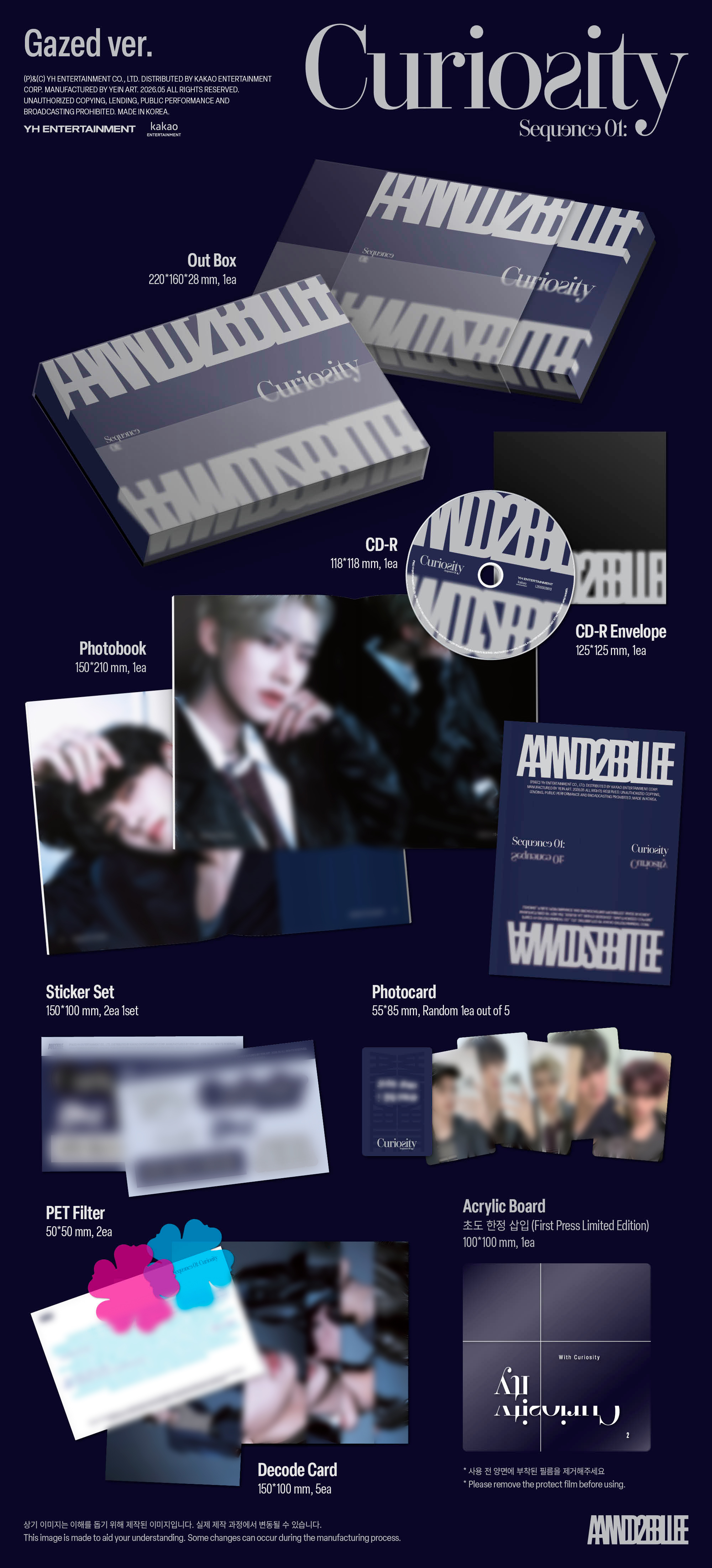 jp.ktown4u.com : AND2BLE - ミニアルバム1集 [Sequence 01: Curiosity