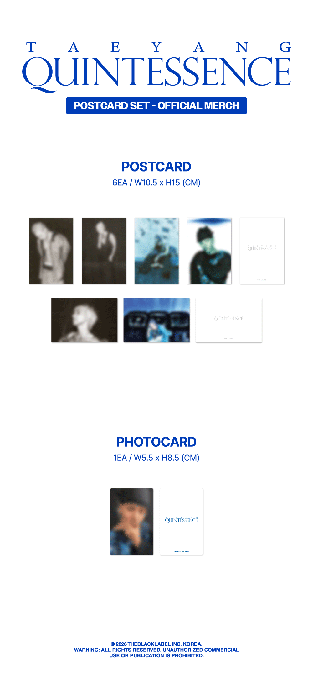 jp.ktown4u.com : TAEYANG - [QUINTESSENCE MD] POSTCARD SET