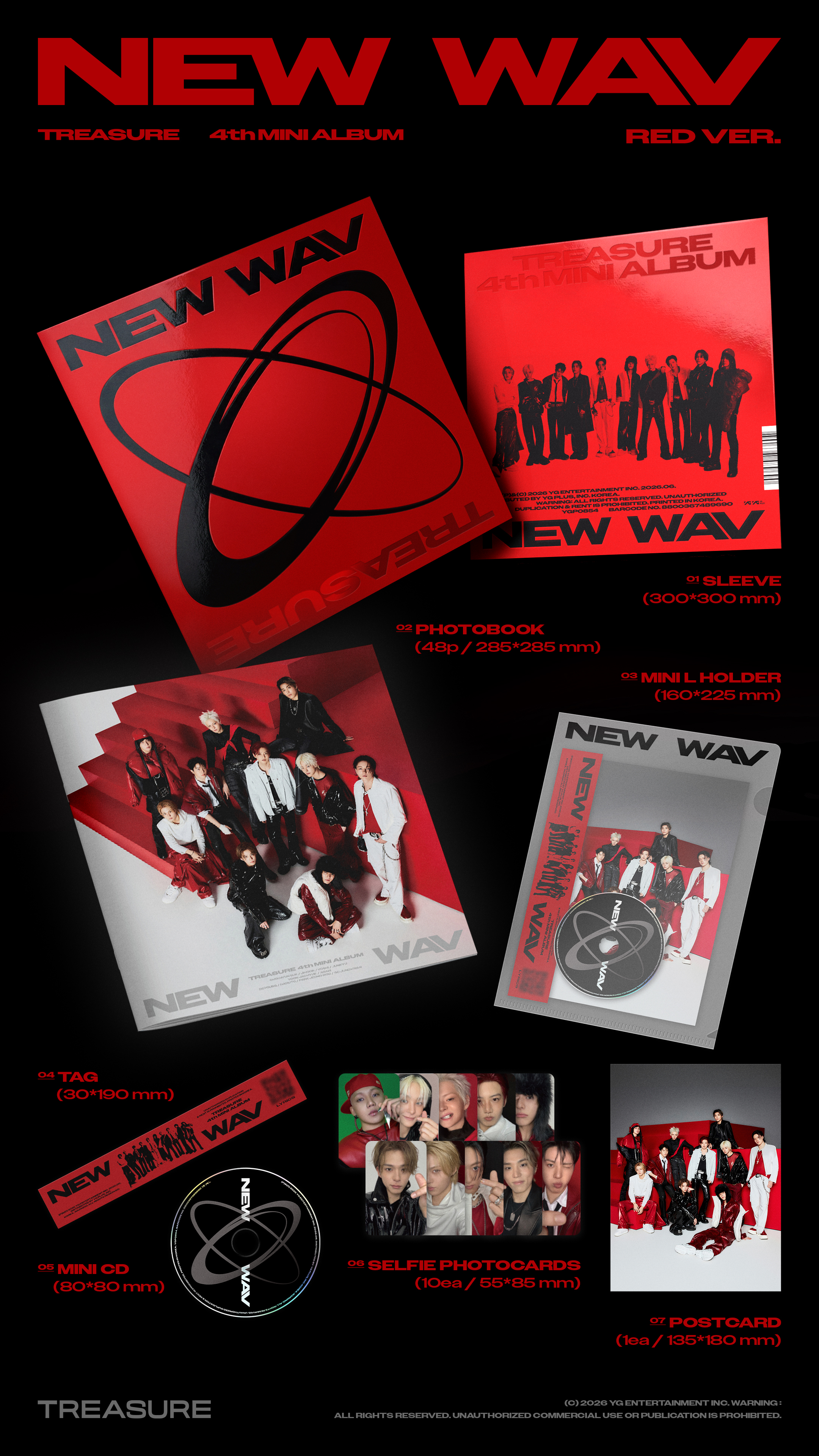 ktown4u.com : [Ktown4u Special Gift] TREASURE 4th MINI ALBUM [NEW