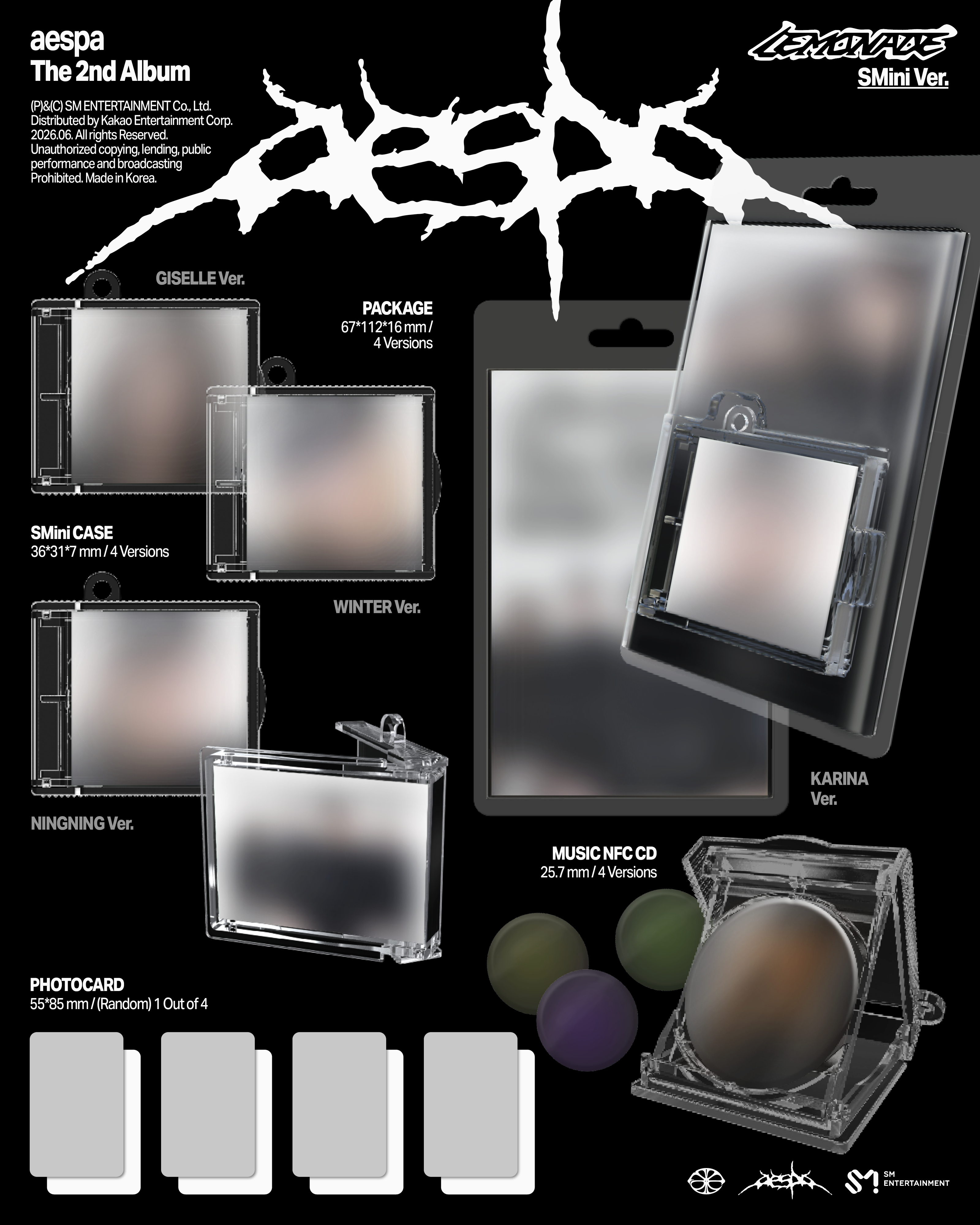 jp.ktown4u.com : [aespa日本ファンクラブ連合][4CD セット] aespa