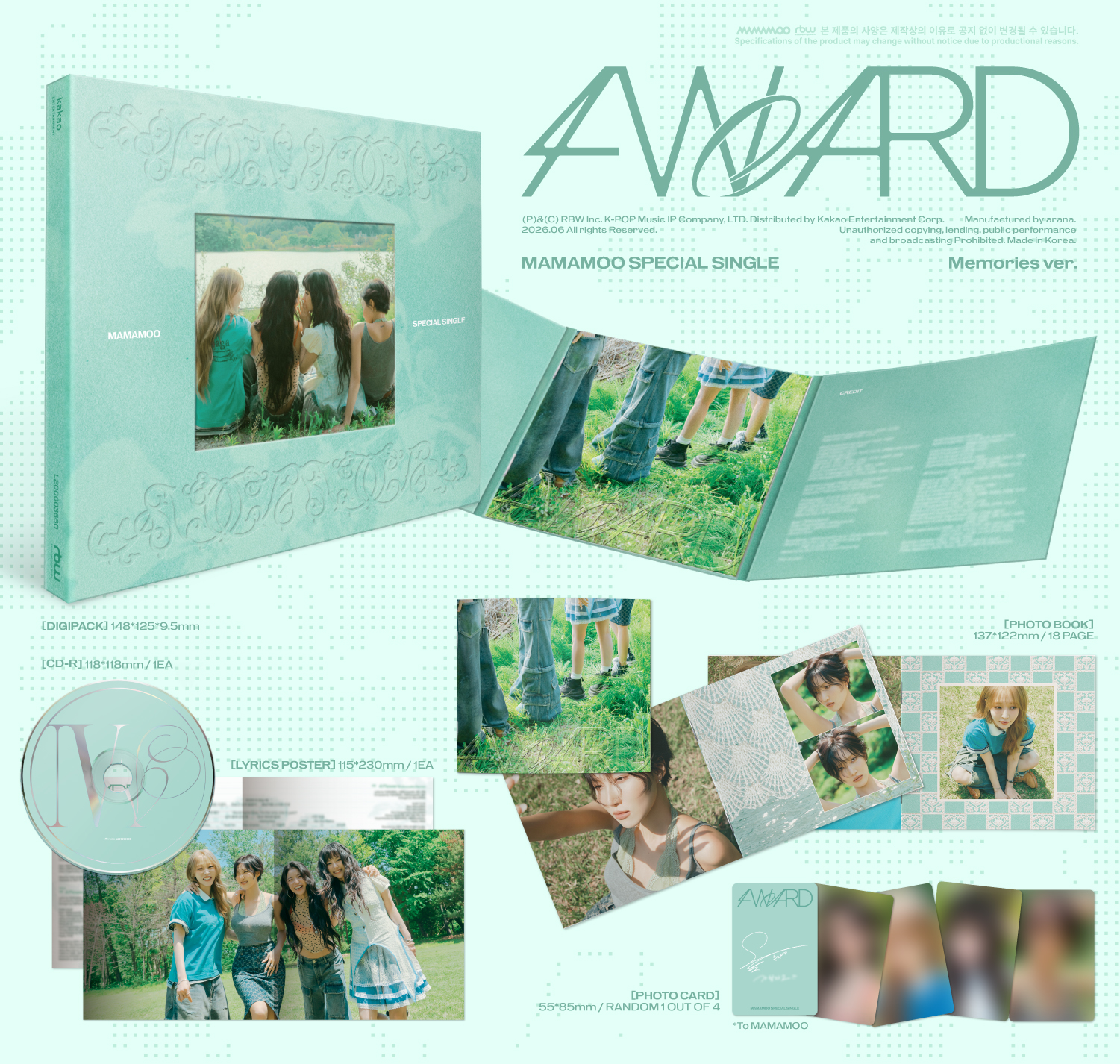 jp.ktown4u.com : [2CD セット] Mamamoo - Special シングルアルバム