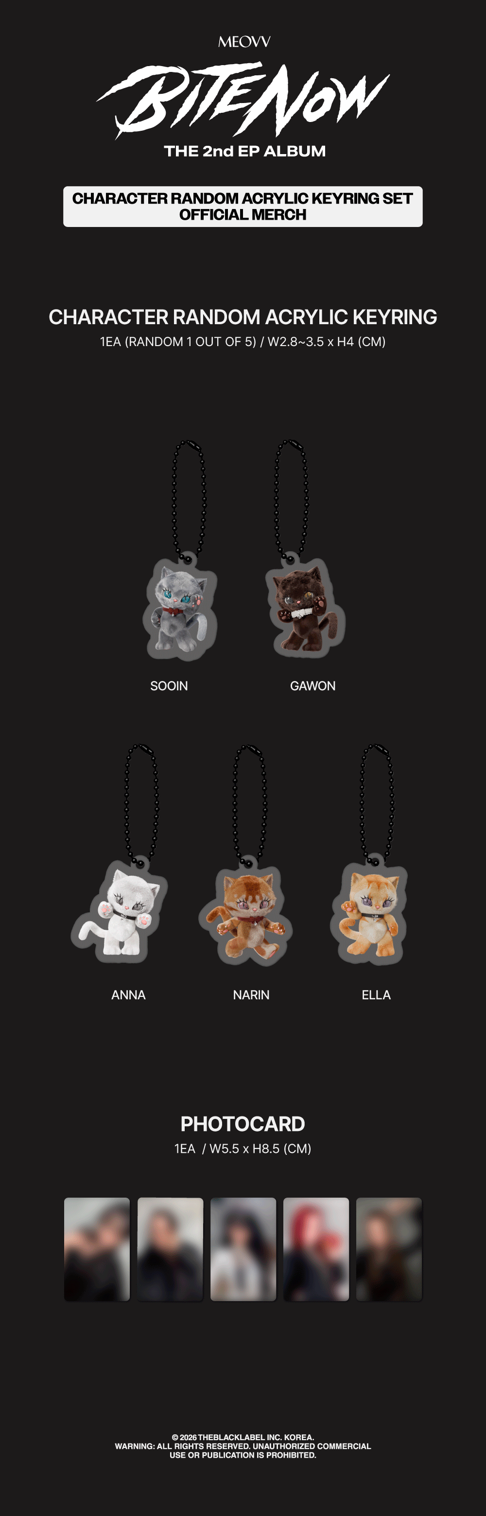 jp.ktown4u.com : MEOVV - [2nd EP ALBUM [BITE NOW] MD] CHARACTER