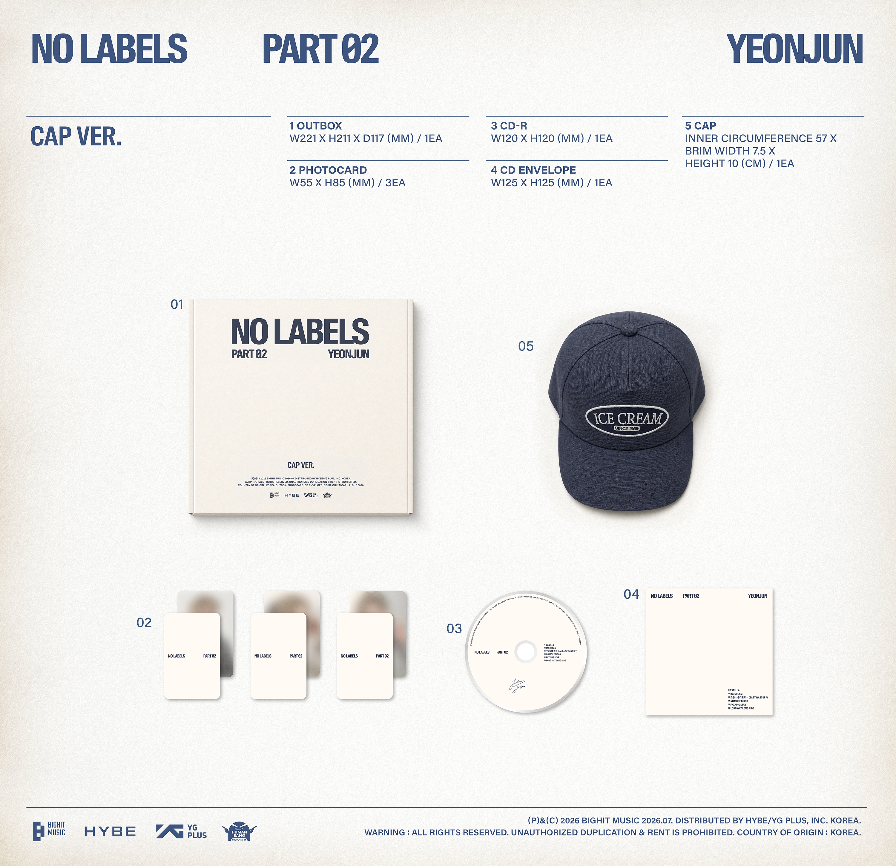 ktown4u.com : YEONJUN - [NO LABELS: PART 02] (Cap Ver.)