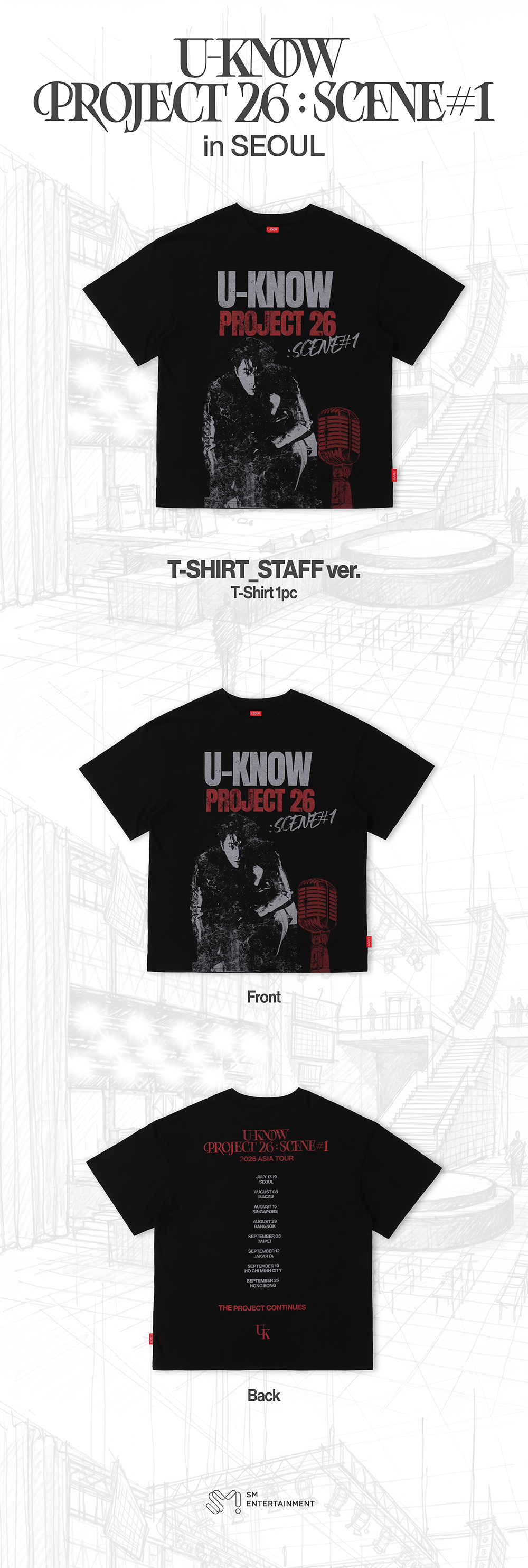 U-KNOW - [2026 [U-KNOW PROJECT 26 : SCENE#1] in SEOUL MD] T-SHIRT