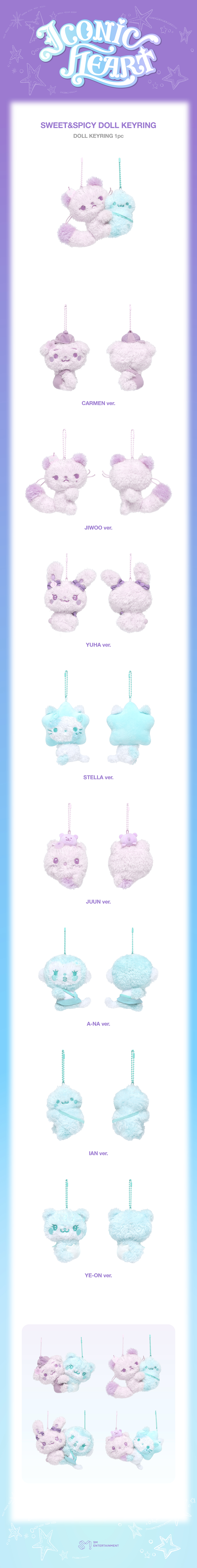 Hearts2Hearts - [[ICONIC HEART] MD] SWEET&SPICY DOLL KEYRING | Ktown4u