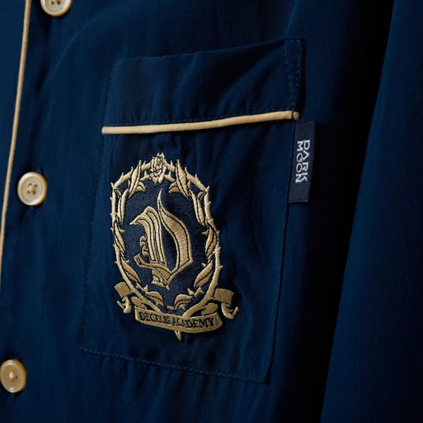 jp.ktown4u.com : [ダークムーン] ロングスリーブ パジャマ (ネイビー) XL