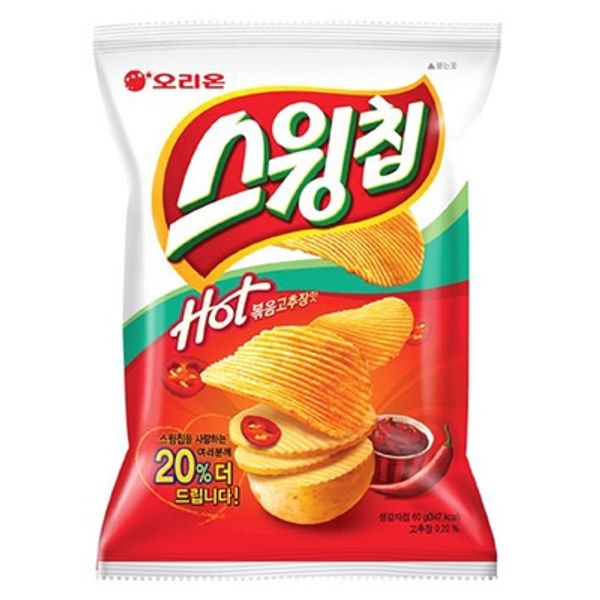 [오리온] - 스윙칩 볶음고추장 60g