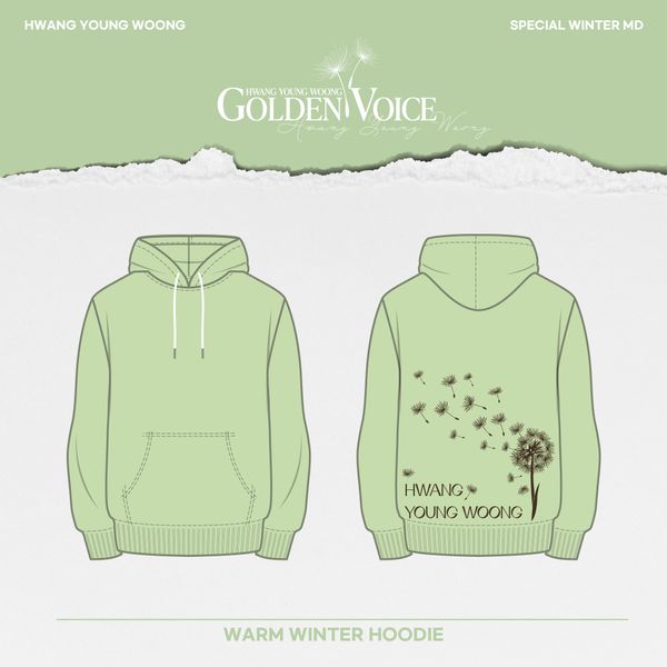 HWANG YOUNG WOONG - [GOLDEN VOICE] Warm Winter Hoodie
