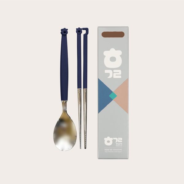 [HanGeul-LARK] HANGEUL Spoon/Chopstick 1SET [ㅎㅎ(HaHa)]