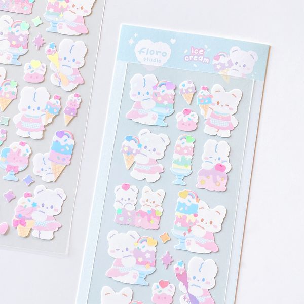 floro icecream Sticker