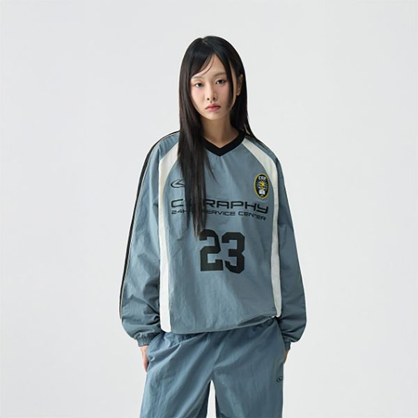 [CGP] [25SS] Synthetic Colorblock Sport Sweatshirt_SKY BLUE