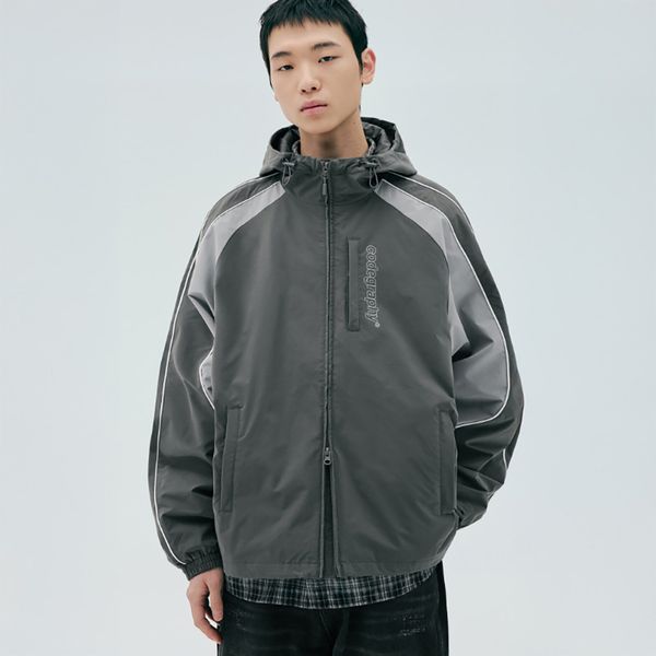 [CGP] [25SS] [Colorblockver.] 2-WAY Tech Short Jacket_CHARCOAL