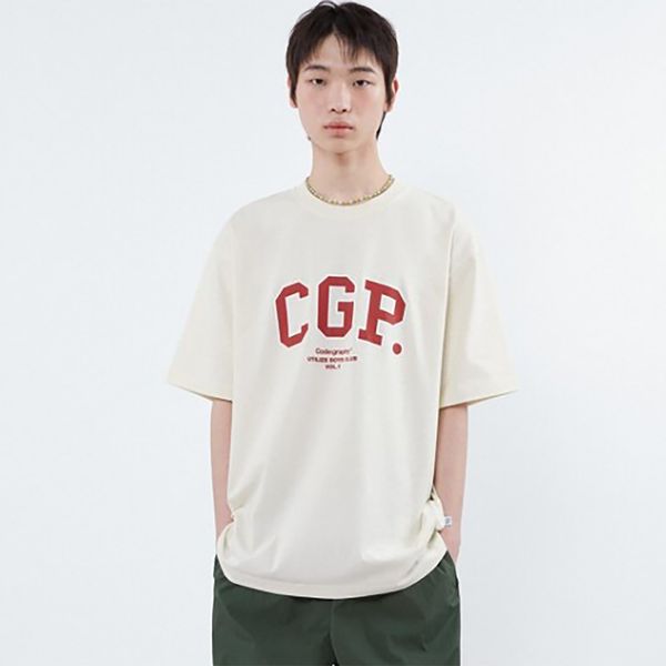 [CGP] [25SS] CGP Arch Logo Short Sleeve T-shirt_CREAM