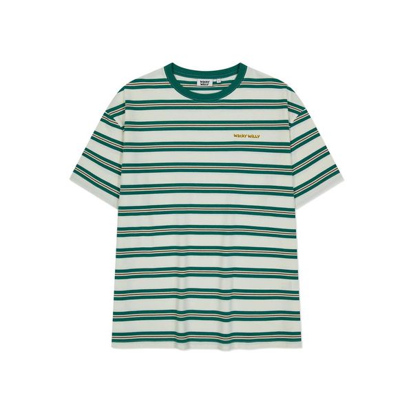 ktown4u.com : [Wacky Willy] [25SS] Multi Stripe Short Sleeve T