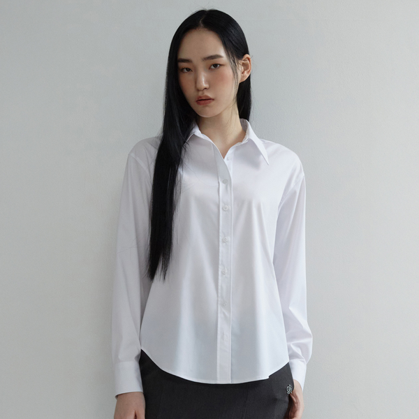 [CITYBREEZE] WRINKLE FREE BASIC SHIRT_WHITE F