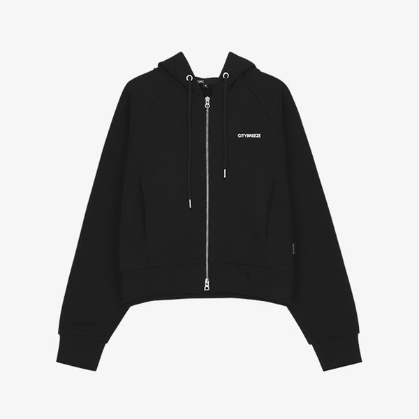 ★送料・関税込★CITYBREEZE★ESSENTIAL BIG LOGO SWEATSHIRTS★ ktown4u.com : [CITYBREEZE] ESSENTIAL HOOD ZIP-UP JUMPER_BLACK S