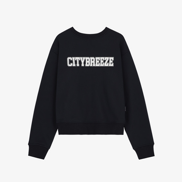 ★ citybreeze★ Essential Thumb Graphic Sweatshirt 3COLORS ktown4u.com : [CITYBREEZE] ESSENTIAL BIG LOGO SWEATSHIRTS_NAVY M
