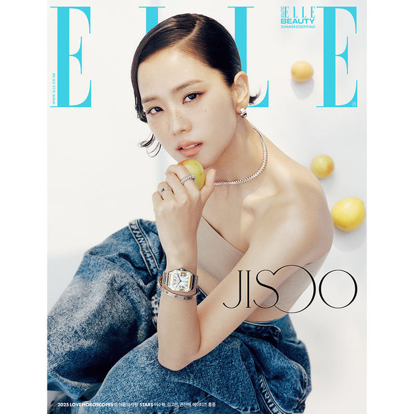 [杂志] [25-06-24] ELLE 2025.07 B Type (封面 : JISOO / 内页 : JISOO 14p, ATEEZ : HONGJOONG 12p, IVE : AN YUJIN 6p)