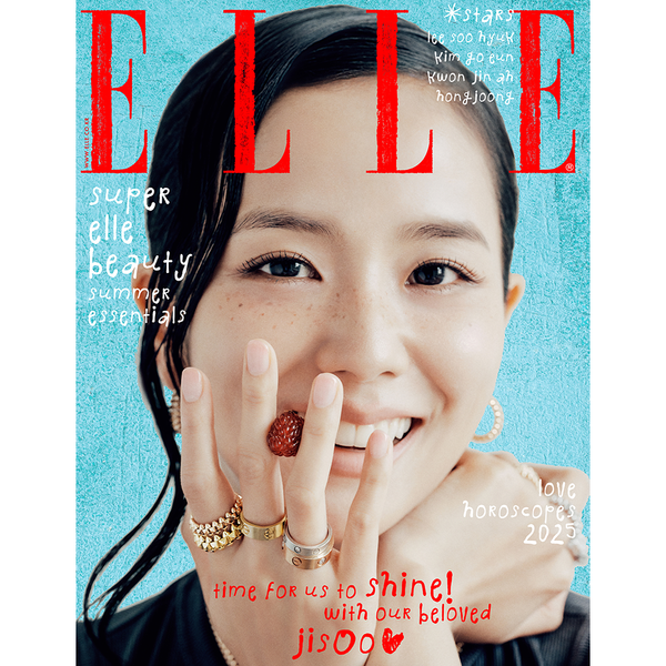 [Magazine] [25-06-24] ELLE 2025.07 A Type (Cover : JISOO / Content : JISOO 14p, ATEEZ : HONGJOONG 12p, IVE : AN YUJIN 6p)